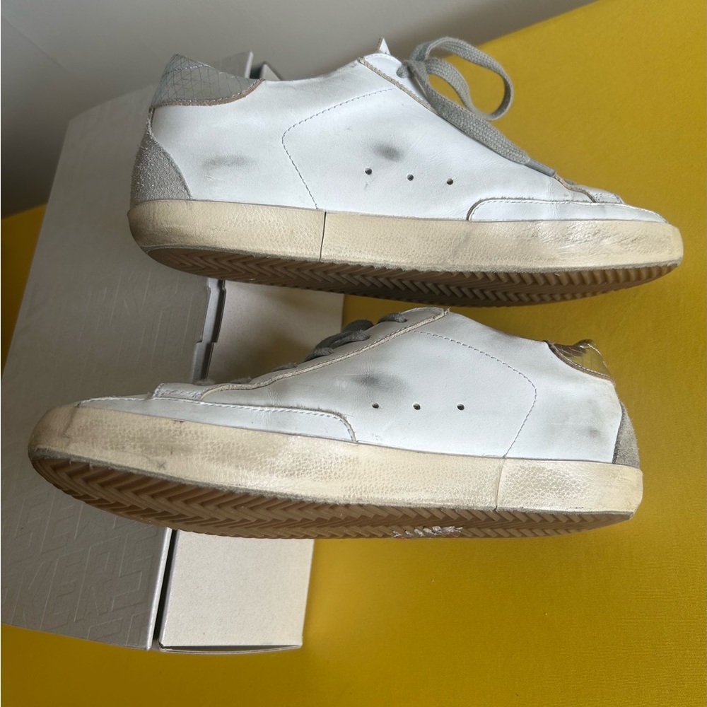 Golden Goose Gray and White Sneakers - Picture 6 of 15